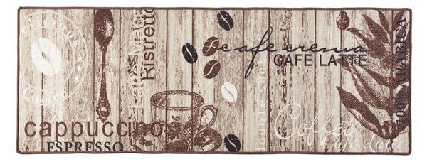 Кафяв кухненски мокет Delicious Coffee, 67 x 180 cm Delicious Coffee - Hanse Home