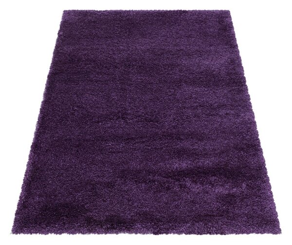 Тъмнолилав килим 60x110 cm Fluffy – Ayyildiz Carpets