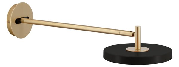 Черна LED затъмняваща се стенна лампа ø 15 cm Asteria Wall Long – UMAGE