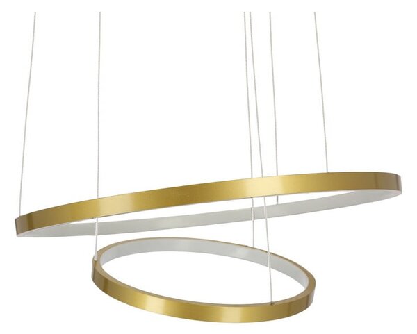 LED висящо осветление в златисто ø 50 cm Lune - Candellux Lighting