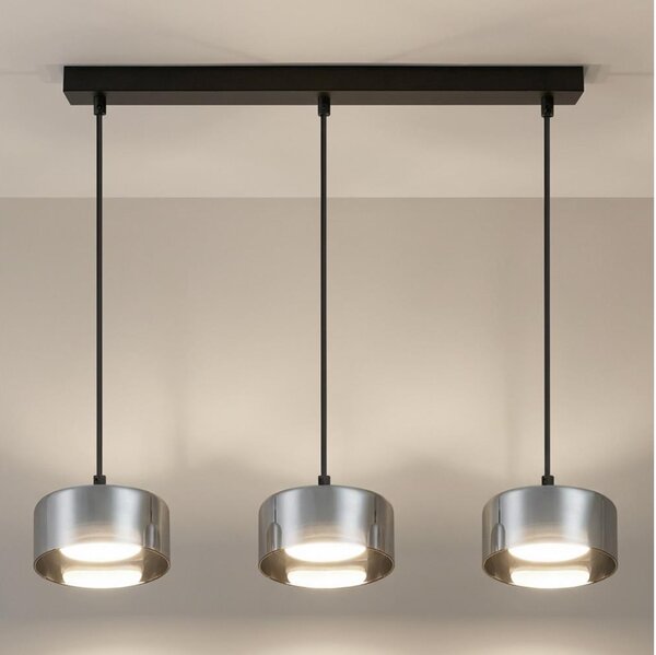 Brilagi - LED Полилей на кабел AURA LUX 3xGX53/30W/230V черен/опушен