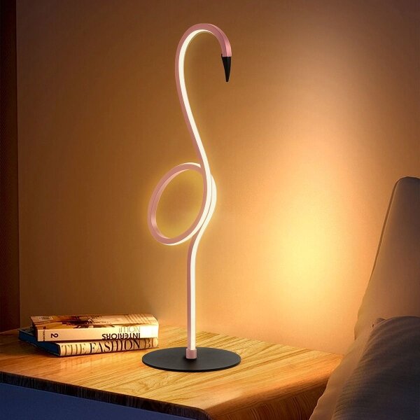 Elstead FLAMINGO-TL-PNK - LED настолна лампа FLAMINGO LED/6W/230V 3000K розова