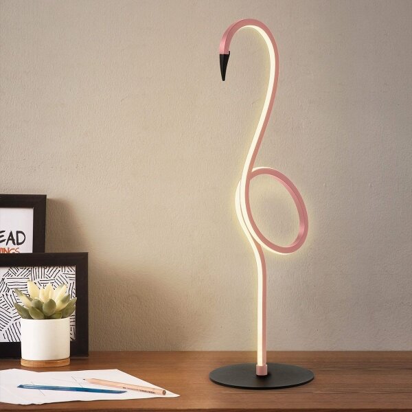 Elstead FLAMINGO-TL-PNK - LED настолна лампа FLAMINGO LED/6W/230V 3000K розова