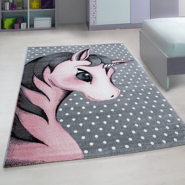 Розов/сив детски килим 80x150 cm Kids – Ayyildiz Carpets