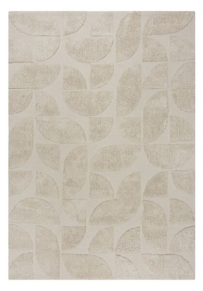 Кремав ръчно изработен памучен килим 120x170 cm Ada Arch Geo – Flair Rugs