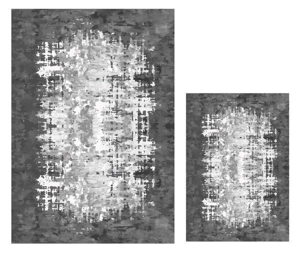 Бели/сиви килими за баня в комплект 2 бр. 60x100 cm Modern – Mila Home