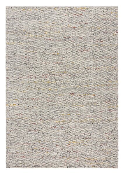 Кремав ръчно изработен килим със смес от вълна 80x150 cm Minerals – Flair Rugs