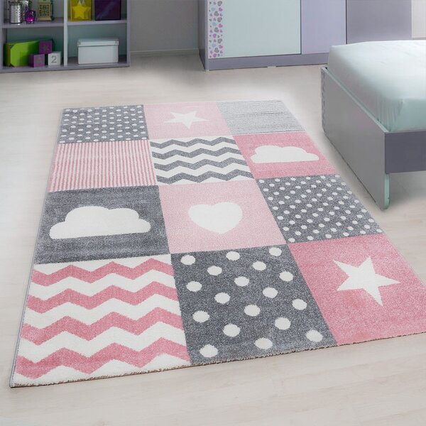 Розов/сив детски килим 80x150 cm Kids – Ayyildiz Carpets