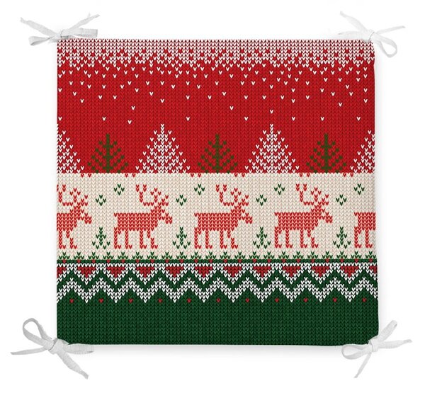 Коледна възглавница за сядане с памук Merry Xmas, 42 x 42 cm - Minimalist Cushion Covers