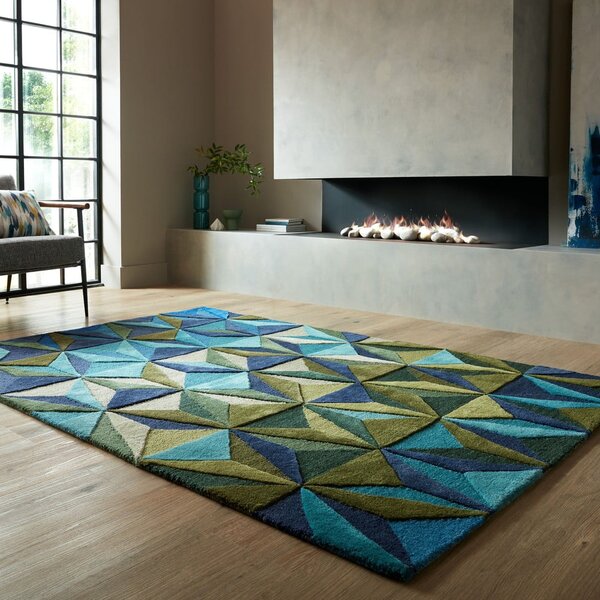 Син вълнен килим 120x170 cm Reverie – Flair Rugs