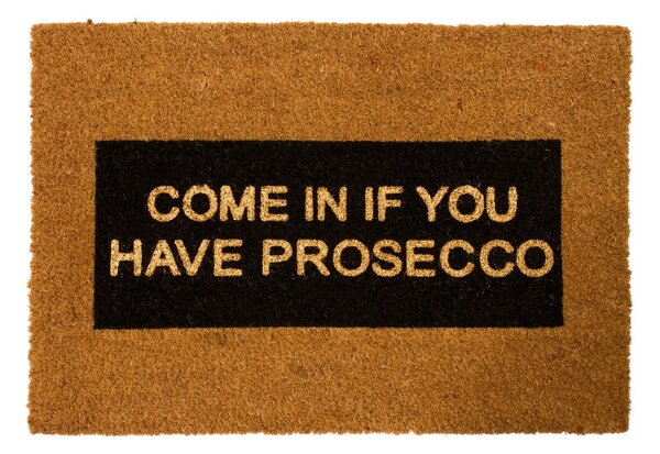 Постелка от естествени влакна Come In If you Have Prosecco Glitter, 40 x 60 cm - Artsy Doormats