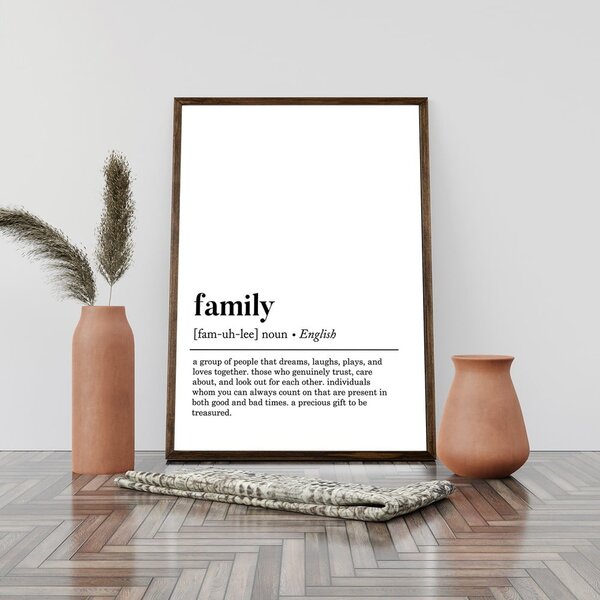 Плакат 50x70 cm Family - Wallity