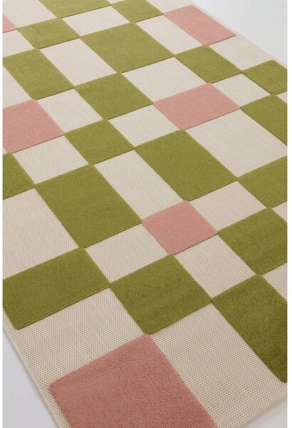 Зелена/розова пътека за открито и закрито 80x150 cm Valma – Jotex