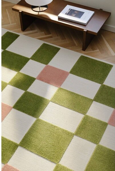 Зелена/розова пътека за открито и закрито 80x150 cm Valma – Jotex