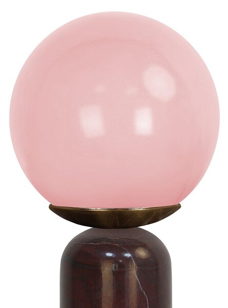 Бордо мраморна настолна лампа (височина 38 cm) Lazio Sphere – Leitmotiv