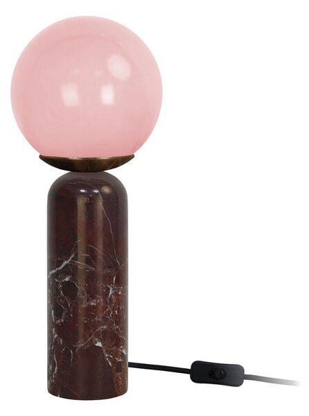 Бордо мраморна настолна лампа (височина 38 cm) Lazio Sphere – Leitmotiv