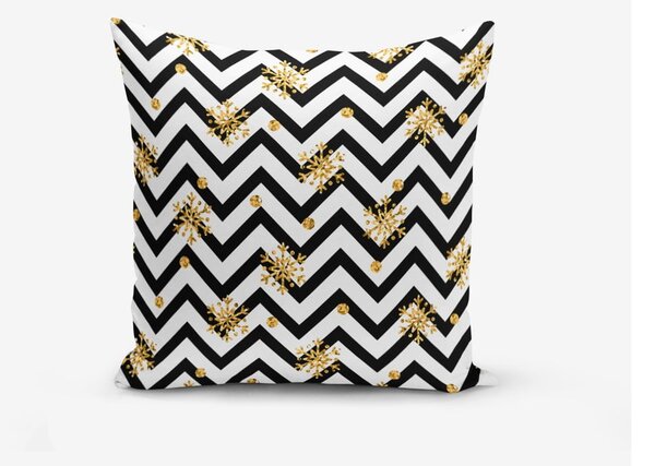 Комплект от 3 калъфки за възглавници BW With Hint Of Gold, 45 x 45 cm - Minimalist Cushion Covers