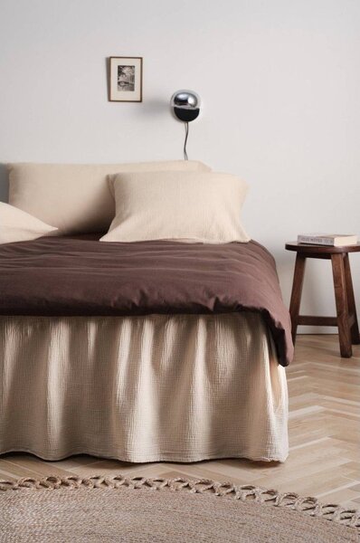 Бежово муселиново покривало за легло 90x200 cm Amilia – Jotex