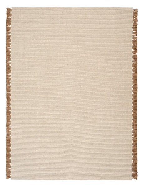 Кремава ръчно изработена пътека със смес от памук 80x150 cm Channa – Jotex