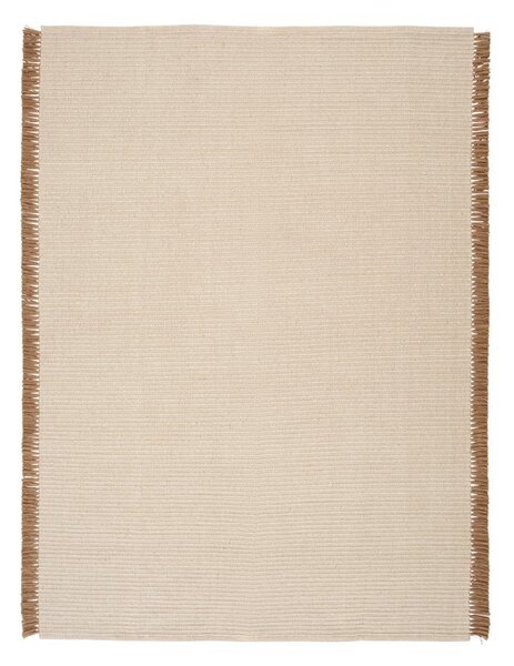 Кремава ръчно изработена пътека със смес от памук 80x150 cm Channa – Jotex
