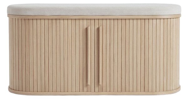 Подплатена пейка в естествен цвят Meta – Unique Furniture