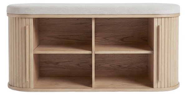Подплатена пейка в естествен цвят Meta – Unique Furniture