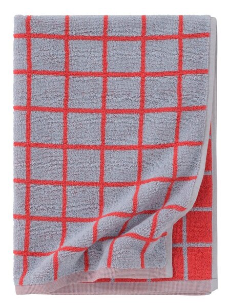 Червена/светлосиня памучна кърпа 50x70 cm Grid – Jotex