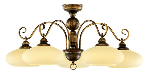 Jupiter 399 - BO-5-PL - Полилей за повърхностен монтаж BOLERO 5xE27/60W/230V