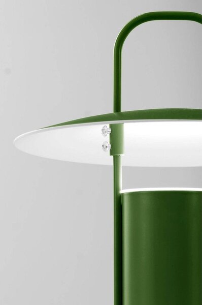 Зелена метална LED затъмняваща се настолна лампа (височина 24 cm) Venna – Jotex