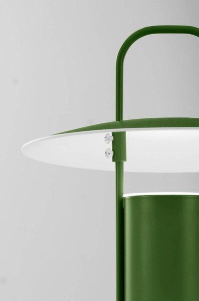 Зелена метална LED затъмняваща се настолна лампа (височина 24 cm) Venna – Jotex