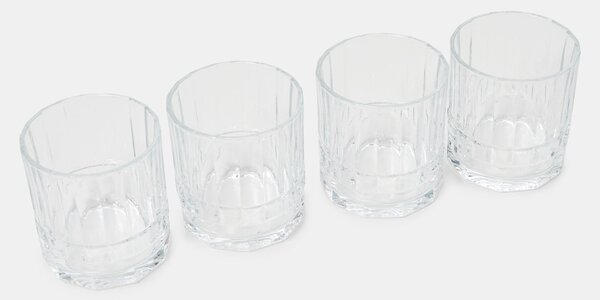 Sinsay - Комплект чаши с релефен мотив 4 pack - clear