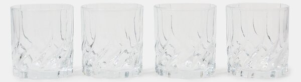 Sinsay - Комплект чаши с релефен мотив 4 pack - clear