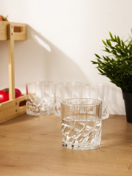 Sinsay - Комплект чаши с релефен мотив 4 pack - clear