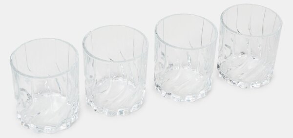 Sinsay - Комплект чаши с релефен мотив 4 pack - clear