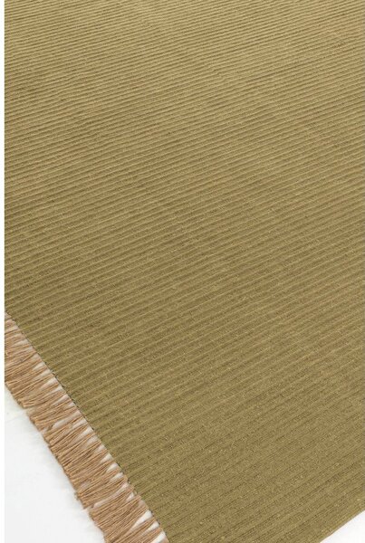 Зелена ръчно изработена пътека със смес от памук 80x150 cm Channa – Jotex