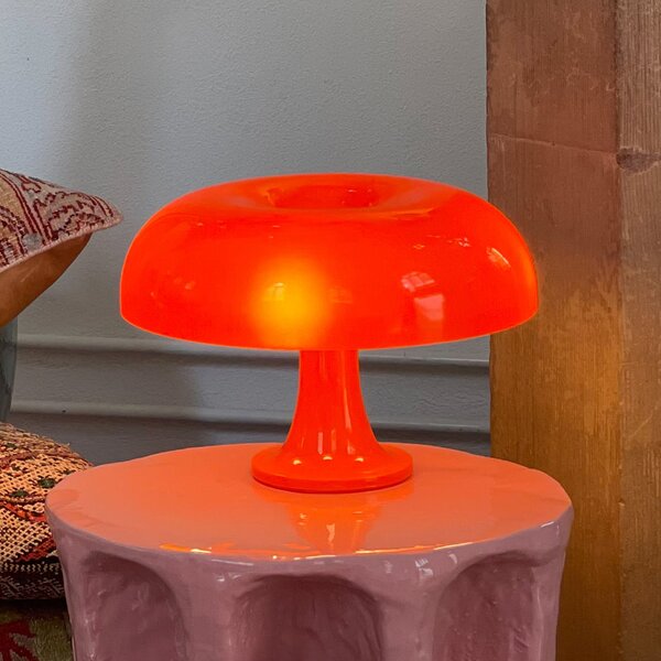 Artemide Nessino - Дизайнерска настолна лампа, оранжева, Оранжев, Дневна/трапезария, Пластмаса, Дизайн