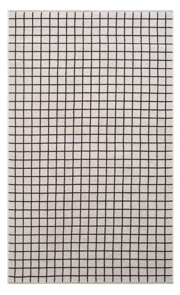 Черна/бежова памучна хавлиена кърпа 90x150 cm Grid – Jotex