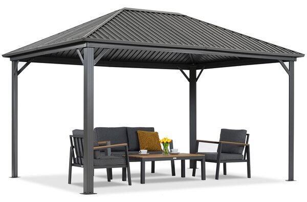 Метална беседка Сардиния 3x4 Garden Point антрацит