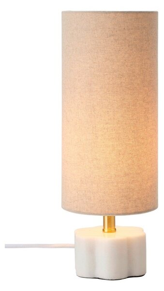 Бяла/бежова ленена настолна лампа (височина 33 cm) Joline – Ellos Home