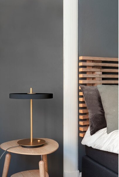 Антрацитна LED настолна лампа с метален абажур (височина 41,5 cm) Asteria Table - UMAGE