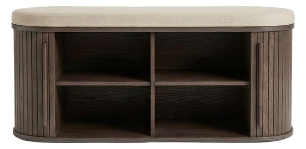 Подплатена пейка в тъмно естествен цвят Meta – Unique Furniture