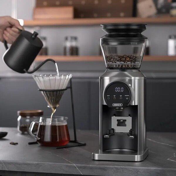 Електрическа кафемелачка с 31 степени на смилане HiBREW G3 Plus, сива