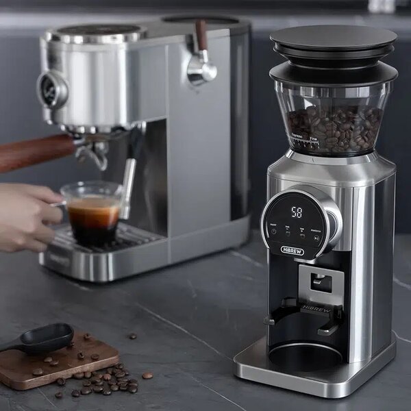Електрическа кафемелачка с 31 степени на смилане HiBREW G3 Plus, сива