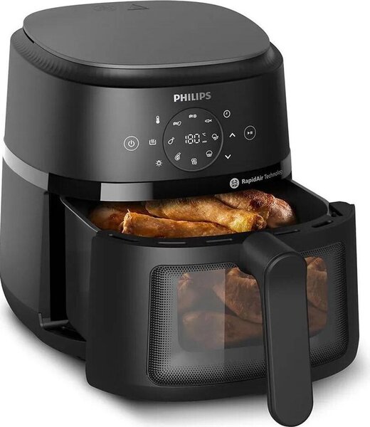 Фритюрник с горещ въздух Philips Airfryer NA220/00, черен