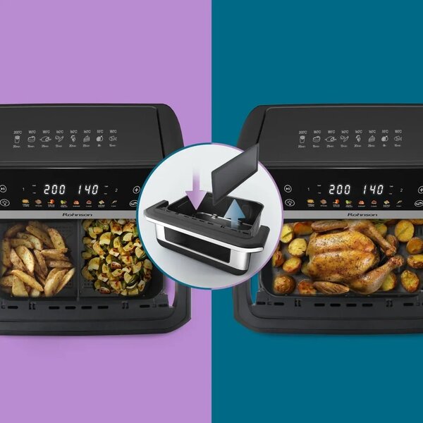 Фритюрник с горещ въздух Rohnson R-2891 Air Fryer, 2400W, 10L