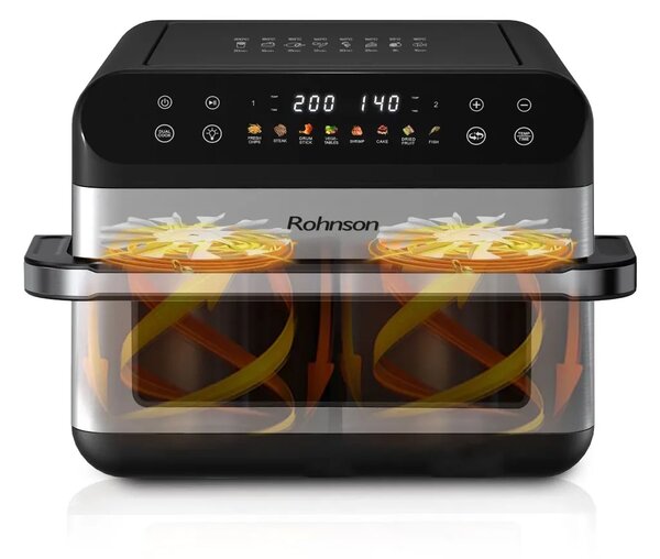 Фритюрник с горещ въздух Rohnson R-2891 Air Fryer, 2400W, 10L