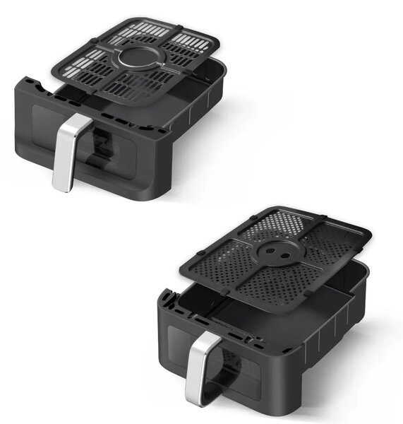 Фритюрник с горещ въздух Rohnson R-2892, 2500W, 10L, черен