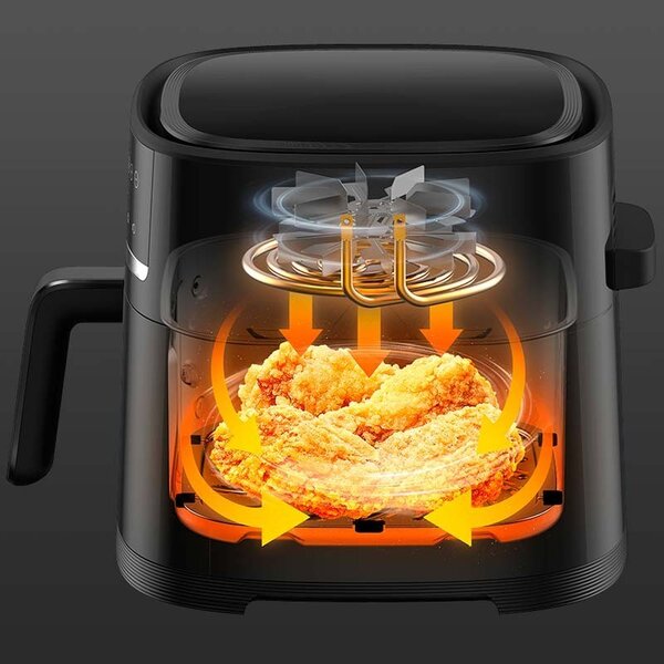 Фритюрник с горещ въздух Xiaomi Mi Smart Air Fryer 6 L, черен – BHR6942EU