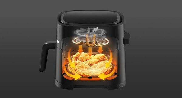 Фритюрник с горещ въздух Xiaomi Mi Smart Air Fryer 6 L, черен – BHR6942EU