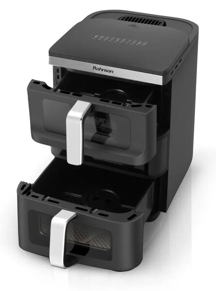 Фритюрник с горещ въздух Rohnson R-2892, 2500W, 10L, черен